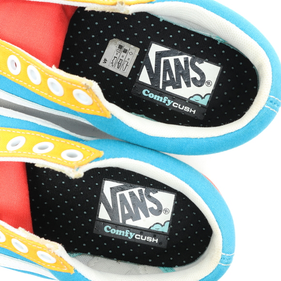 Vans Comfycush Multi Color Sneakers Women 6.5 Purple/Red Canvas Like New - Picture 12 of 16